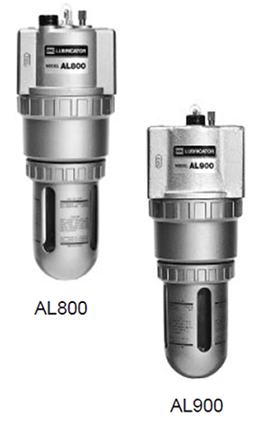 SMC Large Flow Lubricator AL800, AL900 Dimensions Sample Parameter Selection Manual