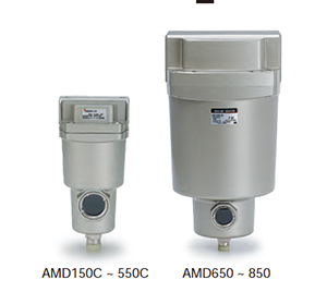 SMC Micro Mist Separator AMD150C-550C, AMD650-850 Dimensions Sample Parameter Selection Manual