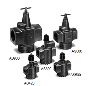 SMC Speed ​​Control Valve Large Flow Type Straight-through Metal Valve Body AS420, AS500, AS800, AS900 Outline Dimensions Sample Parameter Selection Manual