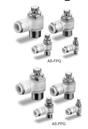 SMC speed control valve clean belt quick change connector AS221, AS22, AS232, AS242 overall dimensions sample parameter selection manual