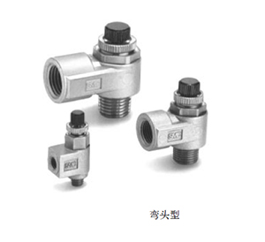 SMC Speed ​​Control Valve Directly Mounted Metal Valve Body AS120M, AS220M Outline Dimensions Sample Parameter Selection Manual for Low Speed ​​Control