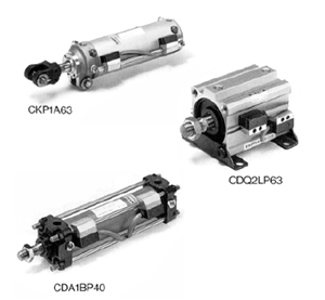 SMC clamping cylinder with strong magnetic field resistant magnetic switches CKP1, CDQ2P, CDA1P Dimensions Sample Parameter Selection Manual