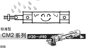 SMC Waterproof Cylinder CDA2R32, CDA2R100 Dimensions Sample Parameter Selection Manual