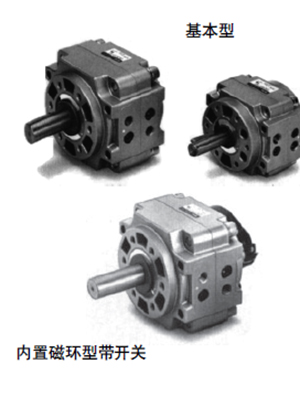 SMC Large Vane Swing Cylinder CRB150, CRB163, CRB180, CRB1100 Outline Dimensions Sample Parameter Selection Manual