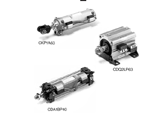 SMC clamping cylinder with strong magnetic field resistant magnetic switch BAP140, BAP150, BAP163 Dimensions Sample Parameter Selection Manual