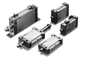 SMC Oval Piston Cylinder Rod Non-rotating MU25, MU32, MU40, MU50, MU63 Outline Dimensions Sample Parameter Selection Manual