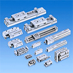 Pneumatic slide cylinder