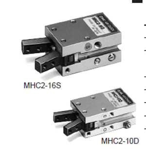 SMC air claw fulcrum opening and closing type standard type MHC2-6, MHC2-10, MHC2-16, MHC2-20, MHC2-25 overall dimensions sample parameter selection manual