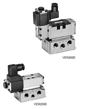 SMC5 energized-pneumatic proportional valve VER2000, 4000 outline dimensions sample parameter selection manual