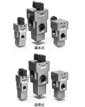 SMC Large Flow Capacity Multifunctional Valve VEX55, VEX557, VEX559 Dimensions Sample Parameter Selection Manual