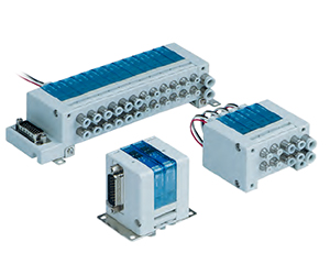 SMC电磁阀3通高度集约的单元集装式VV100外形尺寸样本参数选型手册