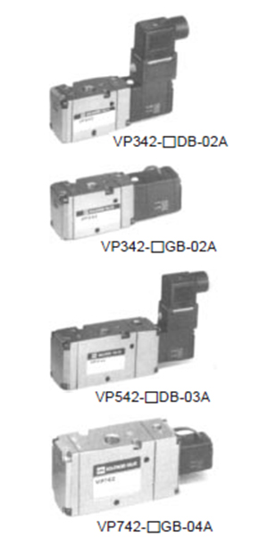 SMC 3通先导式电磁阀/底座/弹性密封VP342.542.742系列选项手册