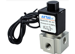 AirTAC solenoid valve 3V206, 3V208 overall dimensions sample parameter selection manual