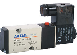 AirTAC solenoid valve 4M110, 4M120, 4M210, 4M220, 4M310, 4M320 outline dimensions sample parameter selection manual