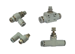 Airtac pipe-connected one-way throttle valve outline dimensions sample parameter selection manual