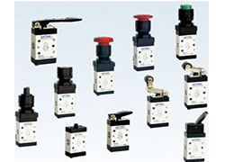 AirTAC M3, M3B, M3C, M3D, M3R, M3L, M3Y, M3PM, M3PP, M3PF, M3PL, M3HS mechanical valve outline dimensions sample parameter selection manual