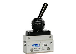 AirTAC CM3, CM3B, CM3R, CM3L, CM3V, CM3Y, CM3PL, CM3PP, CM3PF, CM3PM, CM3PMS, CM3PMX, CM3HS, CM3HD mechanical valve outline dimensions sample parameter selection manual