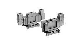 SMC 5通电磁阀VP4-5、4-70外形尺寸样本参数选型手册