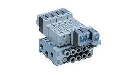 SMC 5-way pilot solenoid valve VQZ1000.2000.3000 overall dimensions sample parameter selection manual