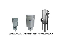 SMC main pass-through air filter AFF outline dimensions sample parameter selection manual