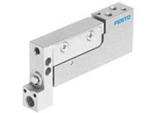 Festo small slide cylinder DGSC overall dimensions sample parameter selection manual