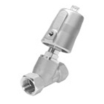 Right angle seat valve