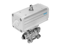 Festo Ball Valve Drive Unit VZBA Outline Dimensions Sample Parameter Selection Manual