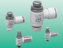 CKD Elbow Type·With Push-in Connector SC3W-M5 Dimensions Sample Parameter Selection Manual