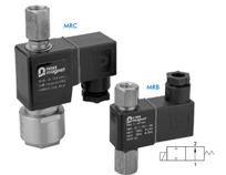 Jinzhi 2-port 2-position plunger type solenoid valve normally open type MRB, MRC overall dimensions sample parameter selection manual