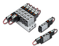 Qilike five-port solenoid valve SK overall dimensions sample parameter selection manual