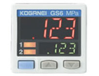 Koganei Digital Pressure Switch GS610, GS420, GS610A, GS620A Dimensions Sample Parameter Selection Manual