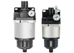 SMC Pressure Reducing Valve with Oil Mist Separator AMR3000, AMR6000 Dimensions Sample Parameter Selection Manual