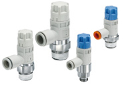 SMC Speed ​​Control Valve AS22R, AS42R, AS22Q, AS42Q Dimensions Sample Parameter Selection Manual