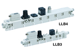 SMC air module LLB3-1-3-3N, LLB4-1-3-3N overall dimensions sample parameter selection manual