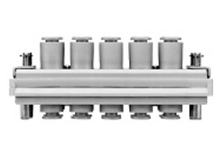 SMC Square Multi-tube Butt Joint 10-KDM Overall Dimensions Sample Parameter Selection Manual