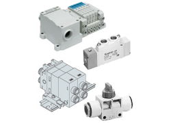 SMC 5-way solenoid valve 25A-SY5120-5220-5320-5420-5520 Dimensions Sample Parameter Selection Manual