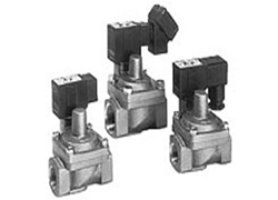 SMC先导式2通电磁阀防水锤型VXR21、VXR22、VXR23外形尺寸样本参数选型手册