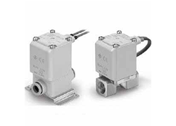 SMC 2-way direct-acting solenoid valve 25A-VX21, 25A-VX22, 25A-VX23 overall dimensions sample parameter selection manual