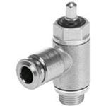 One-way throttle valve