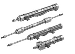 SMC标准型气动双动CJ26、CJ210、CJ216外形尺寸样本参数选型手册