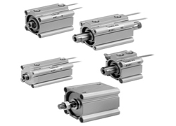 SMC Thin Cylinder Large Bore CQ2125, CQ2140, CQ2160, CQ2180, CQ2200 Overall Dimensions Sample Parameter Selection Manual