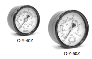 SMC Pressure Gauge O-Y50, O-Y40 Dimensions Sample Parameter Selection Manual