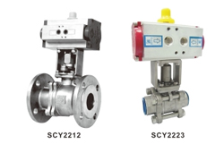 Xingong Ball Valve SCY2212, SCY2223 Dimensions Sample Parameter Selection Manual