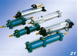 Fast double-piston cylinder QGB-J, QGB-C overall dimensions sample parameter selection manual