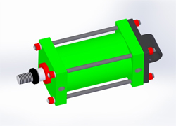 Fast series cylinder QGA, QGB outline dimensions sample parameter selection manual