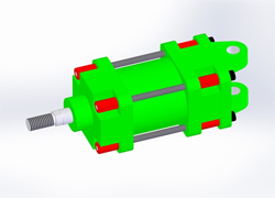 Fast oil-free lubrication cylinder LCZ, LCZM outline dimensions sample parameter selection manual