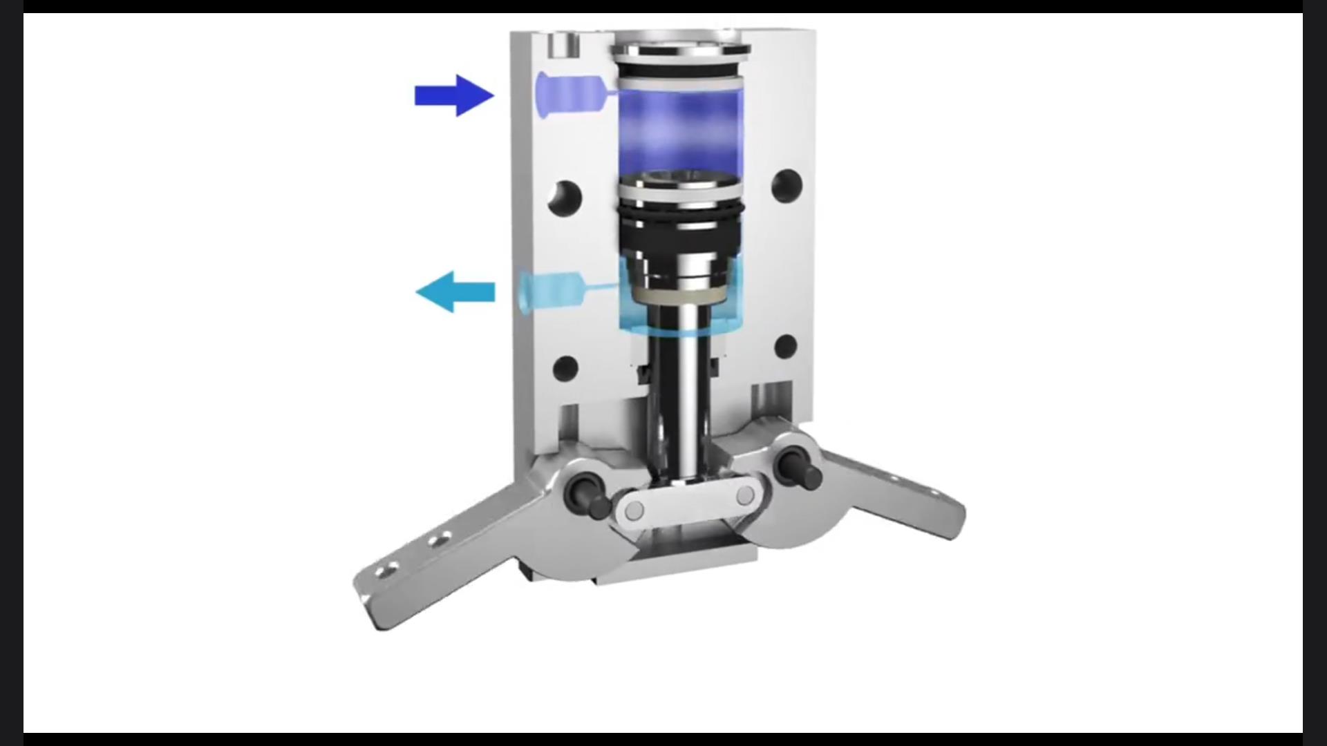 180℃ opening and closing finger cylinder, can be installed with a variety of clamps!