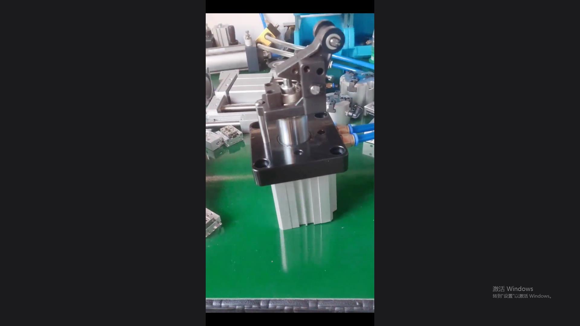 Blocking cylinder, a special cylinder for assembly lines is used to block the positioning of workpieces.