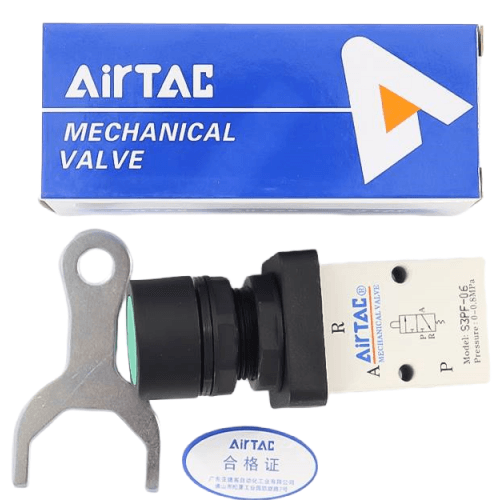 Flat head button type mechanical valve-S3PF