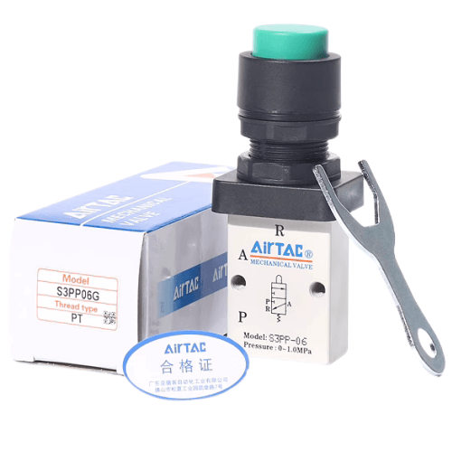 Protruding button type mechanical valve-S3PP